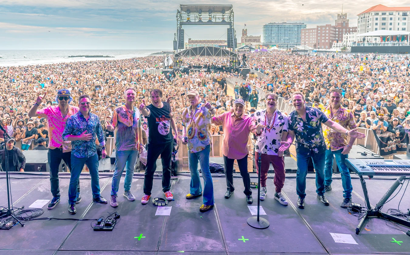 Audience at a The Beach Boys concert